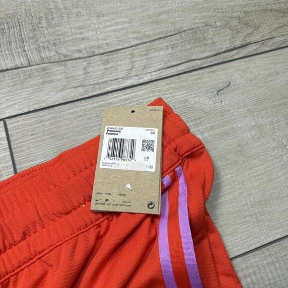 NWT Nike Swoosh Fly Women's Crossover Shorts Plus Size 3X Basketball Picante Red - Picture 4 of 12